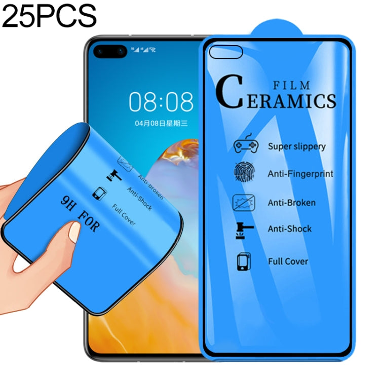 25 pezzi per Huawei P40 2.5D Pellicola in ceramica con colla completa e copertura completa, For Huawei P40 (25 PCS)