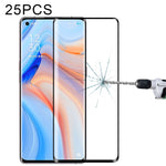 Per OPPO Reno4 Pro 25 PCS Pellicola in vetro temperato a schermo intero con bordo curvo 3D, For OPPO Reno4 Pro