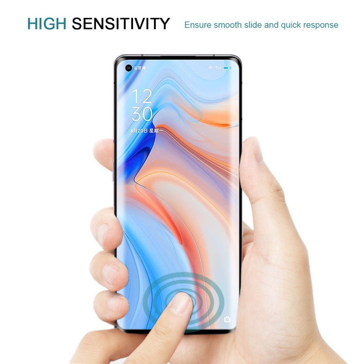 Per OPPO Reno4 Pro 25 PCS Pellicola in vetro temperato a schermo intero con bordo curvo 3D, For OPPO Reno4 Pro