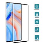 Per OPPO Reno4 Pro Pellicola in vetro temperato a schermo intero con bordo curvo 3D, For OPPO Reno4 Pro
