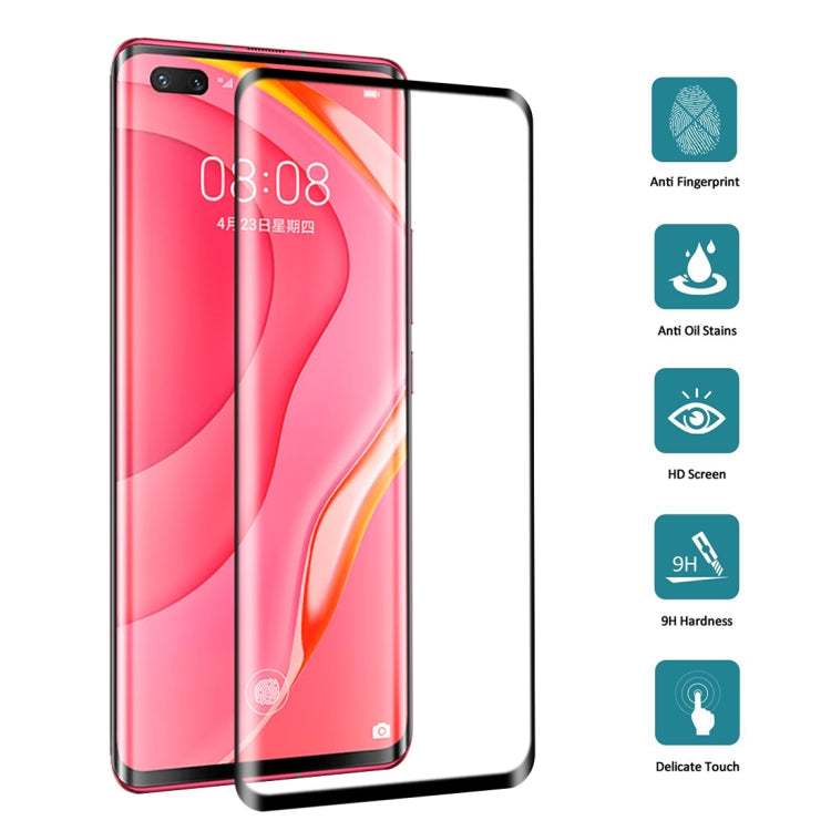 Per Huawei Nova 7 Pro Pellicola in vetro temperato a schermo intero con bordo curvo 3D, For Huawei Nova 7 Pro