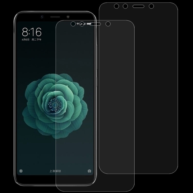 Pellicola vetro temperato 0,26 mm per Xiaomi Mi 6X e A2 (2 pezzi)
