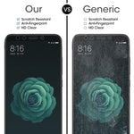 Pellicola vetro temperato 0,26 mm per Xiaomi Mi 6X e A2 (2 pezzi)