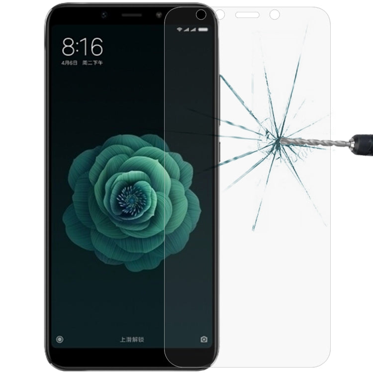 Pellicola in vetro temperato 9H 2.5D da 0,26 mm per Xiaomi Mi 6X e A2, For Mi 6X (1 PC)