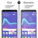 10 PZ Pellicola in vetro temperato 0,26mm 9H 2.5D per Huawei Y9 (2018), For Y9 (2018) (10 PCS)