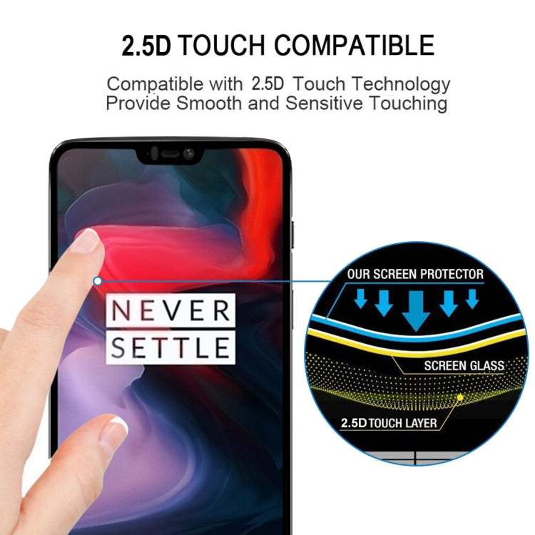 Pellicola in vetro temperato 9H 2.5D da 0,33 mm per OnePlus 6, For OnePlus 6
