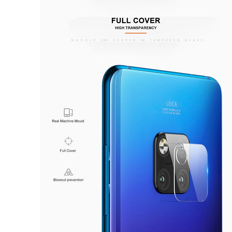mocolo 0,15 mm 9H 2,5D Pellicola in vetro temperato per obiettivo fotocamera posteriore con bordo arrotondato per Huawei Mate 20, Huawei Mate 20