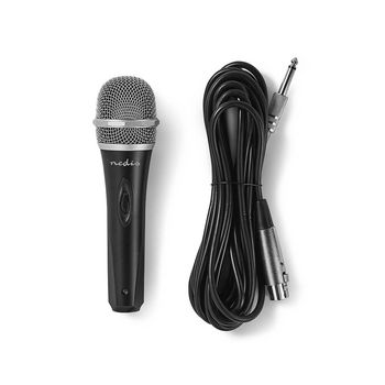 Wired Microphone | Cardioid | Detachable Cable | 5.00 m | 50Hz - 15kHz | 600 Ohms | -72 dB | On/Off switch | Travel case included | Metal | Black / Grey