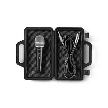 Wired Microphone | Cardioid | Detachable Cable | 5.00 m | 50Hz - 15kHz | 600 Ohms | -72 dB | On/Off switch | Travel case included | ABS / Aluminum | Black / Grey