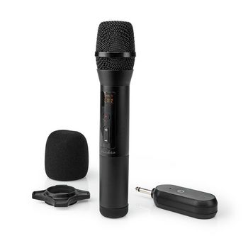 Wireless Microphone Set | 20 Channels | 1 Microphone | Cardioid | 70Hz - 13kHz | 1000 Ohms | -95 dB | Volume control | Black