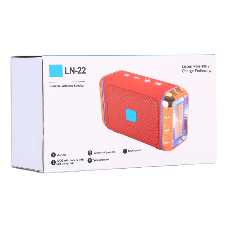 Altoparlante Wireless Portatile LN-22 con luci LED colorate