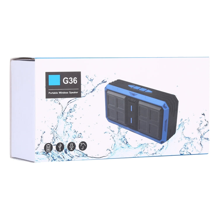 Altoparlante Bluetooth wireless portatile G36 DC 5V con chiamate in vivavoce, supporto USB e scheda TF e Aux da 3,5 mm e FM, G36