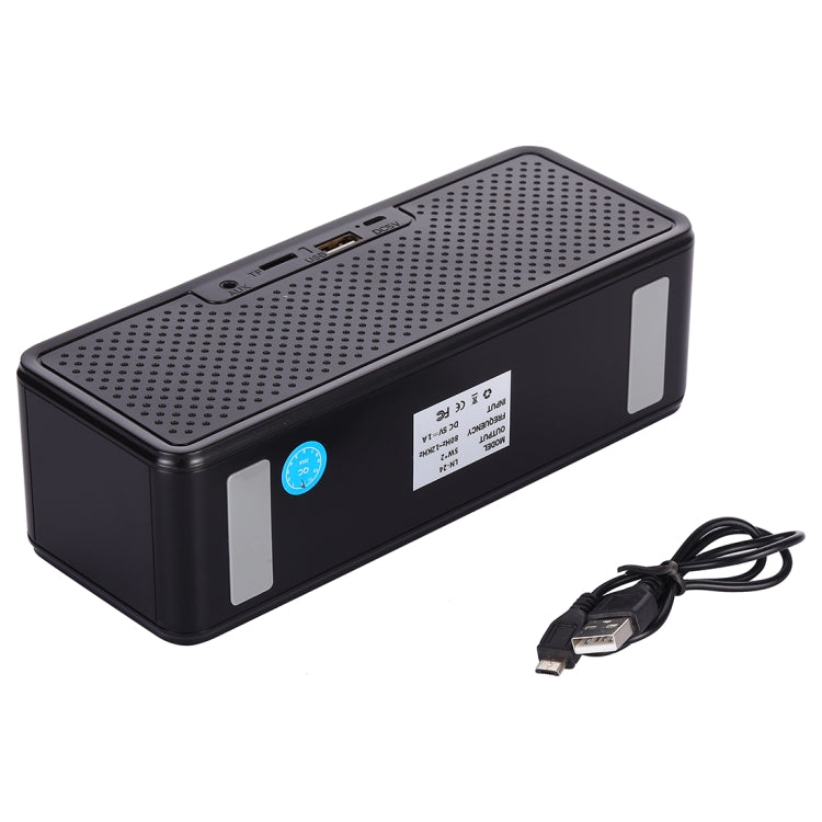 Altoparlante wireless portatile LN-24 DC 5V 1A con chiamate in vivavoce, supporto USB e scheda TF e Aux da 3,5 mm, LN-24