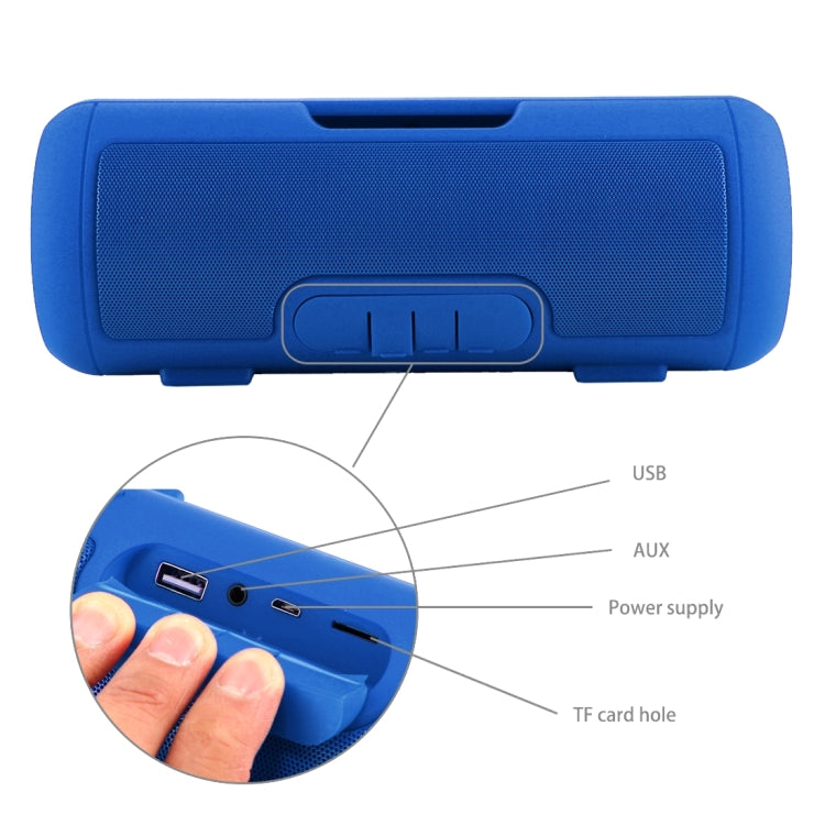 con microfono e maniglia integrati, supporta chiamate in vivavoce, scheda TF, ingresso AUX e power bank, distanza Bluetooth: 10 m.