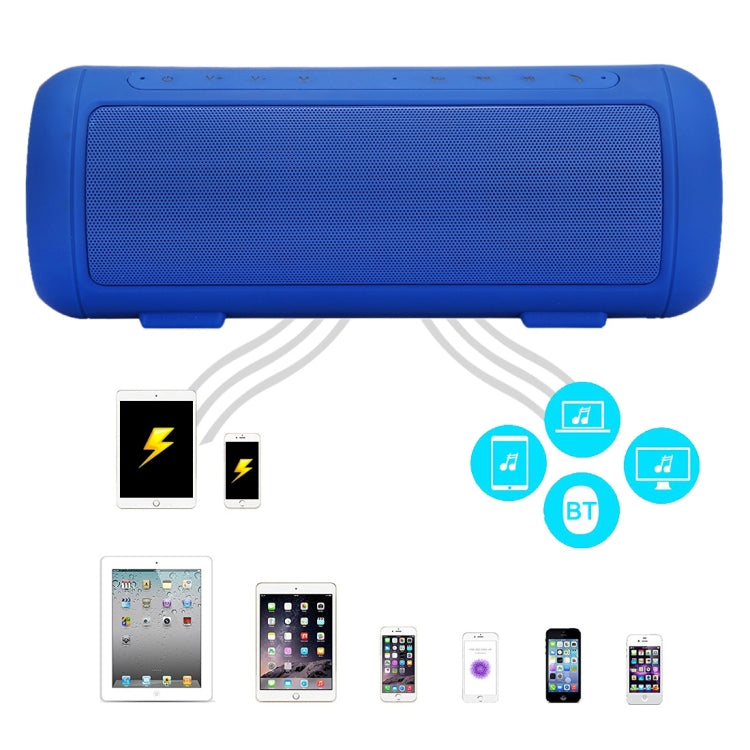 con microfono e maniglia integrati, supporta chiamate in vivavoce, scheda TF, ingresso AUX e power bank, distanza Bluetooth: 10 m.