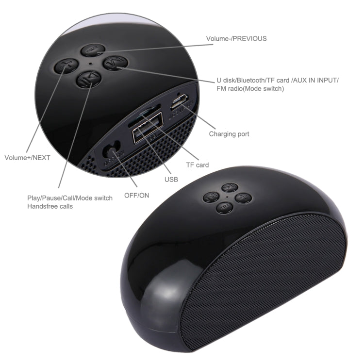 Altoparlante Bluetooth con Microfono Integrato e FM