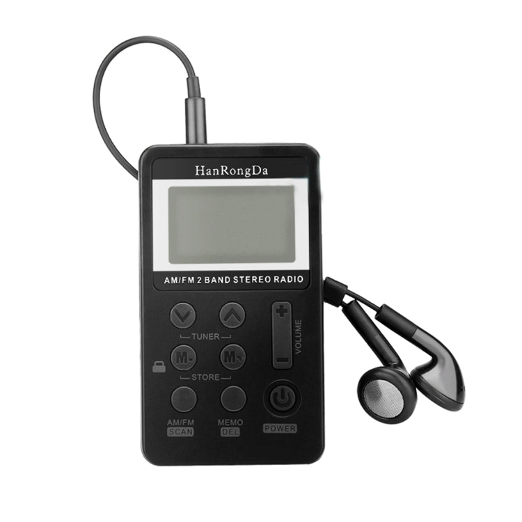 Mini ricevitore radio portatile AM/FM con schermo LCD