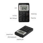 Mini ricevitore radio portatile AM/FM con schermo LCD