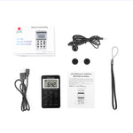 Mini ricevitore radio portatile AM/FM con schermo LCD