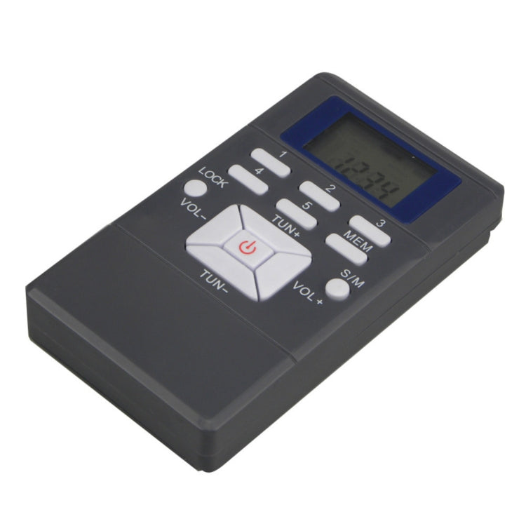 Ricevitore radio portatile FM con display LCD e jack auricolari