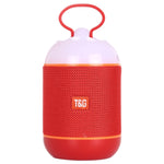 T&G TG605 Altoparlante stereo portatile wireless Bluetooth V5.0, microfono incorporato, supporto chiamate in vivavoce, scheda TF e disco U, audio AUX e FM (blu), TG605