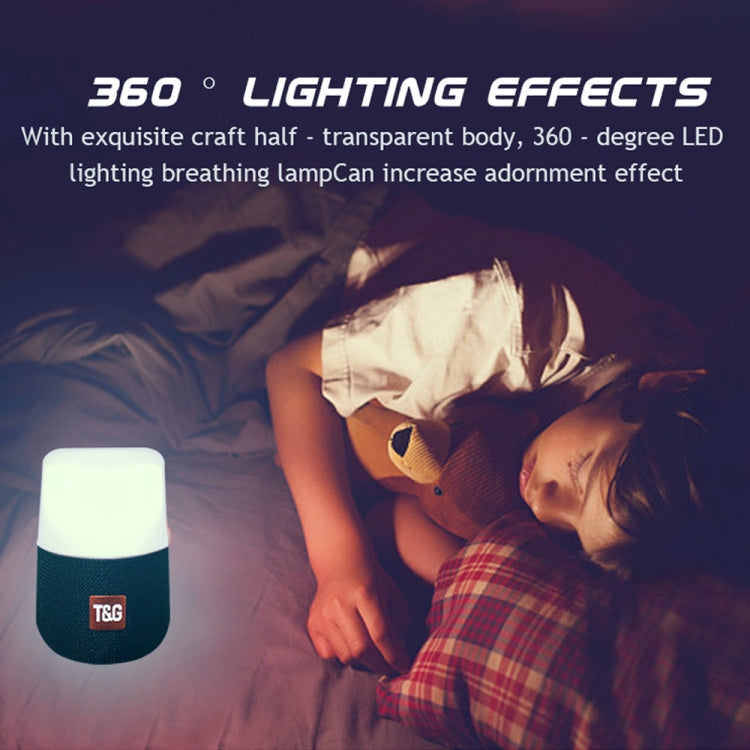 T&G TG168 Altoparlante stereo portatile wireless Bluetooth V5.0 con maniglia, microfono integrato, supporto luce LED lampeggiante e scheda TF e disco U, ingresso AUX e FM, TG168