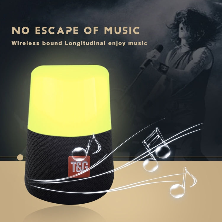 T&G TG168 Altoparlante stereo portatile wireless Bluetooth V5.0 con maniglia, microfono integrato, supporto luce LED lampeggiante e scheda TF e disco U, ingresso AUX e FM, TG168