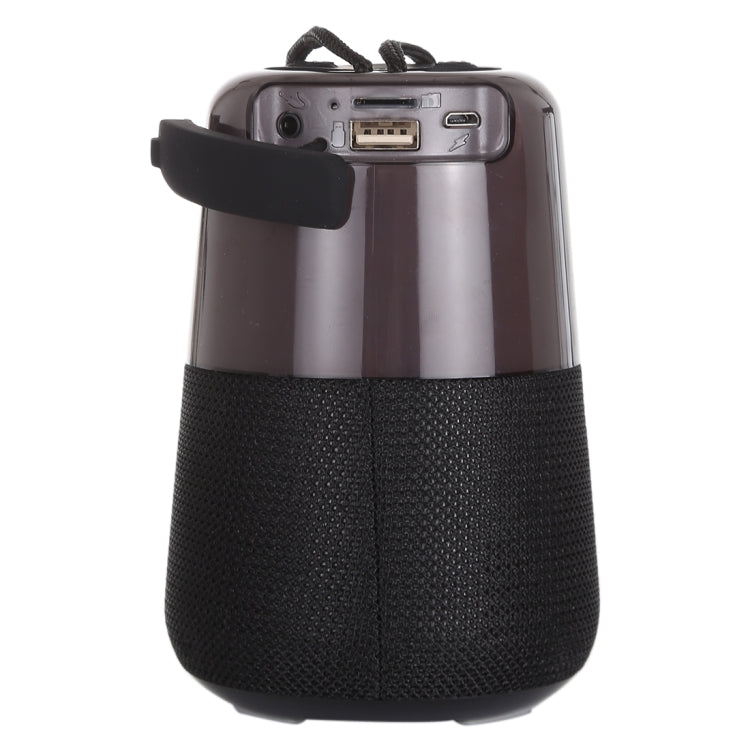 T&G TG168 Altoparlante stereo portatile wireless Bluetooth V5.0 con maniglia, microfono integrato, supporto luce LED lampeggiante e scheda TF e disco U, ingresso AUX e FM, TG168