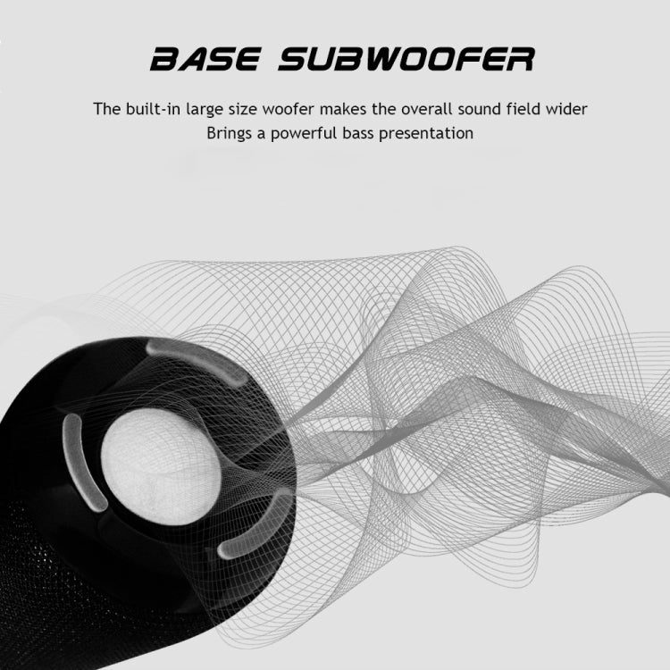 T&G TG168 Altoparlante stereo portatile wireless Bluetooth V5.0 con maniglia, microfono integrato, supporto luce LED lampeggiante e scheda TF e disco U, ingresso AUX e FM, TG168