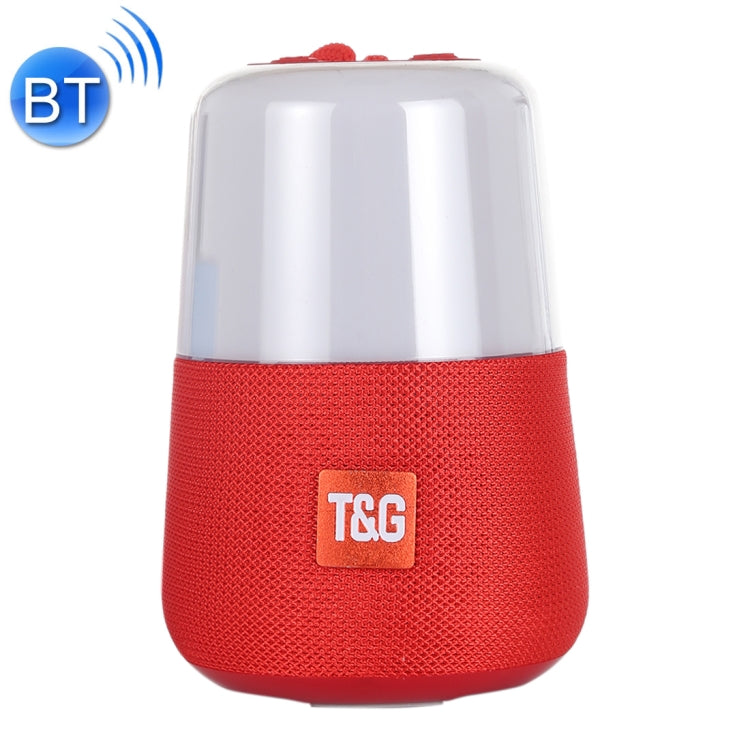 T&G TG168 Altoparlante stereo portatile wireless Bluetooth V5.0 con maniglia, microfono integrato, supporto luce LED lampeggiante e scheda TF e disco U, ingresso AUX e FM, TG168