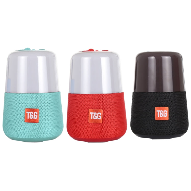T&G TG168 Altoparlante stereo portatile wireless Bluetooth V5.0 con maniglia, microfono integrato, supporto luce LED lampeggiante e scheda TF e disco U, ingresso AUX e FM, TG168