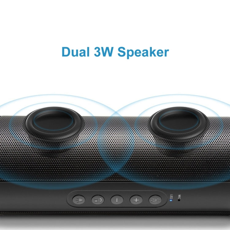 con microfono e LED integrati e gancio per appenderlo, supporta chiamate in vivavoce e scheda TF, distanza Bluetooth: 10 m