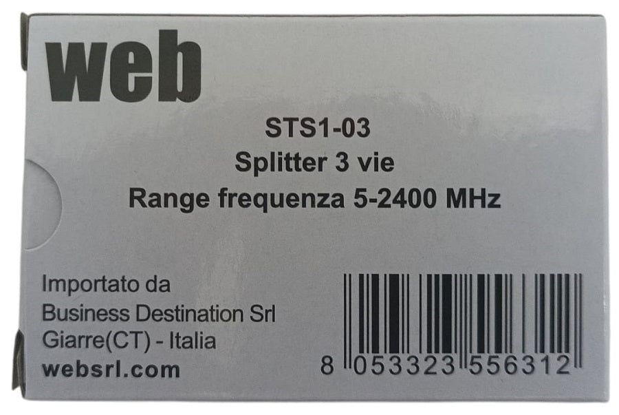 Splitter 3 uscite 5-2400MHz 8053323556312 MT155