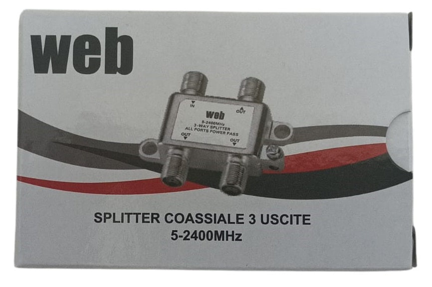 Splitter 3 uscite 5-2400MHz 8053323556312 MT155
