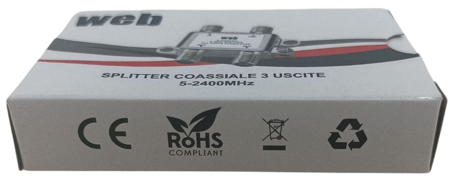 Splitter 3 uscite 5-2400MHz 8053323556312 MT155