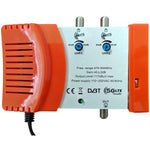 Kit antenna TV DVB-T2 con 2 antenne UHF e centralina KITSAT100