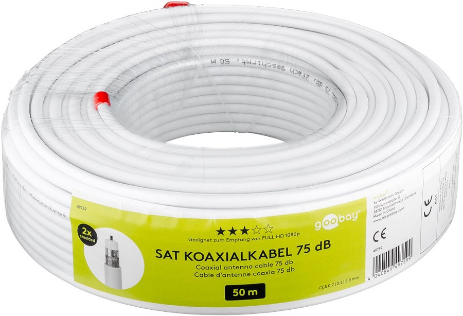 Matassa cavo coassiale 75dB 50m