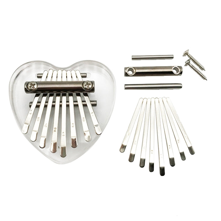 Kit 2 plettri Kalimba 8 toni in acciaio manganese