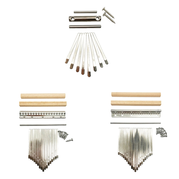 Kit 2 plettri Kalimba 8 toni in acciaio manganese