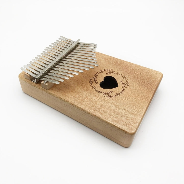 Kalimba per pianoforte a pollice in legno di mogano a 17 toni, Wood Thumb Piano