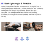 Kit di batteria virtuale somatosensoriale Hyperdrum Strumento musicale portatile intelligente, Hyperdrum Somatosensory Virtual Drum