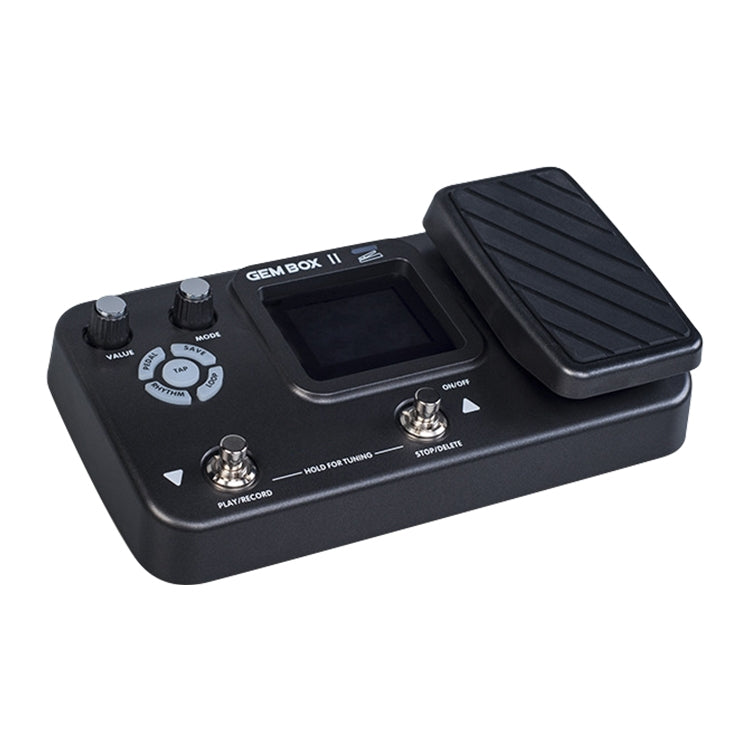 JOYO GEM-BOX2 Effetti per chitarra acustica elettrica integrati multifunzionali con pedale e drum machine, GEM-BOX2