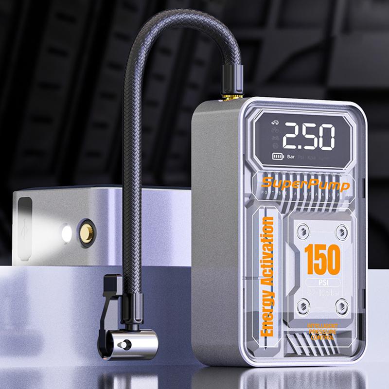 Compressore d'aria portatile per auto 12V pressione massima 10 bar N085