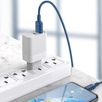 Cavo per ricarica e sincronizzazione type C 2m 3A blu KSC-716 N118Cavo per ricarica e sincronizzazione type C 2m 3A blu KSC-716 N118