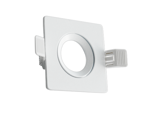 Supporto in alluminio da incasso orientabile KLAK lampade GU10 MR16 finitura bianca Century