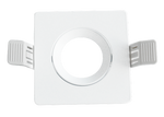 Supporto in alluminio da incasso orientabile KLAK lampade GU10 MR16 finitura bianca Century 9014003050048 901400305004 N169