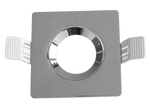 Supporto in alluminio da incasso orientabile KLAK lampade GU10 MR16 finitura cromo Century 9014003050055 901400305005 N175