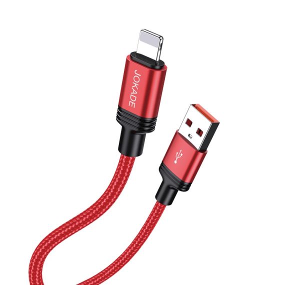 Cavo per ricarica e sincronizzazione 1m 5A USB Lightning rosso JA034