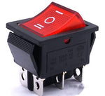 Interruttore a bilanciere DPDT ON/OFF/ON 6 Pin 3 Posizioni 6A 250V 10A 125V con luce LED N457