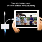 Adattatore 3 in 1 USB-C e RJ45 NK-107 Pro